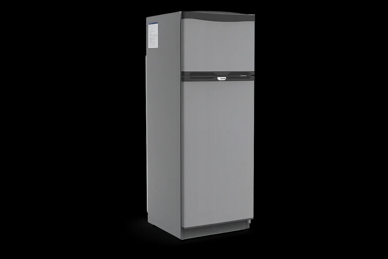 Heladera con freezer Bambi 12' plata MOD.2F-1200