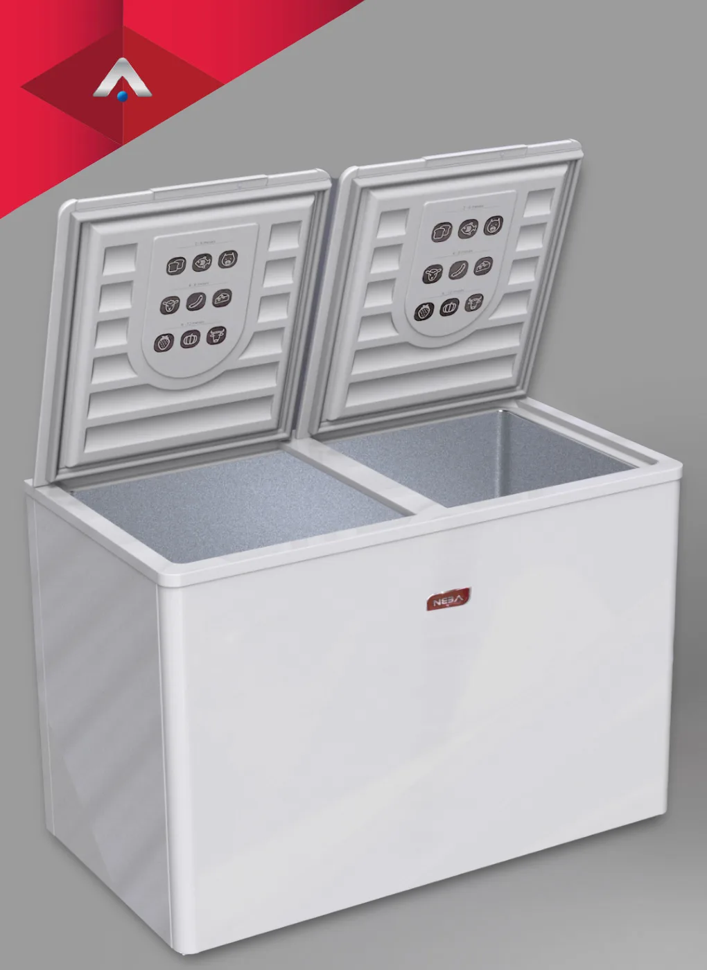 Freezer Neba gigante 2 tap 400L M.F-402