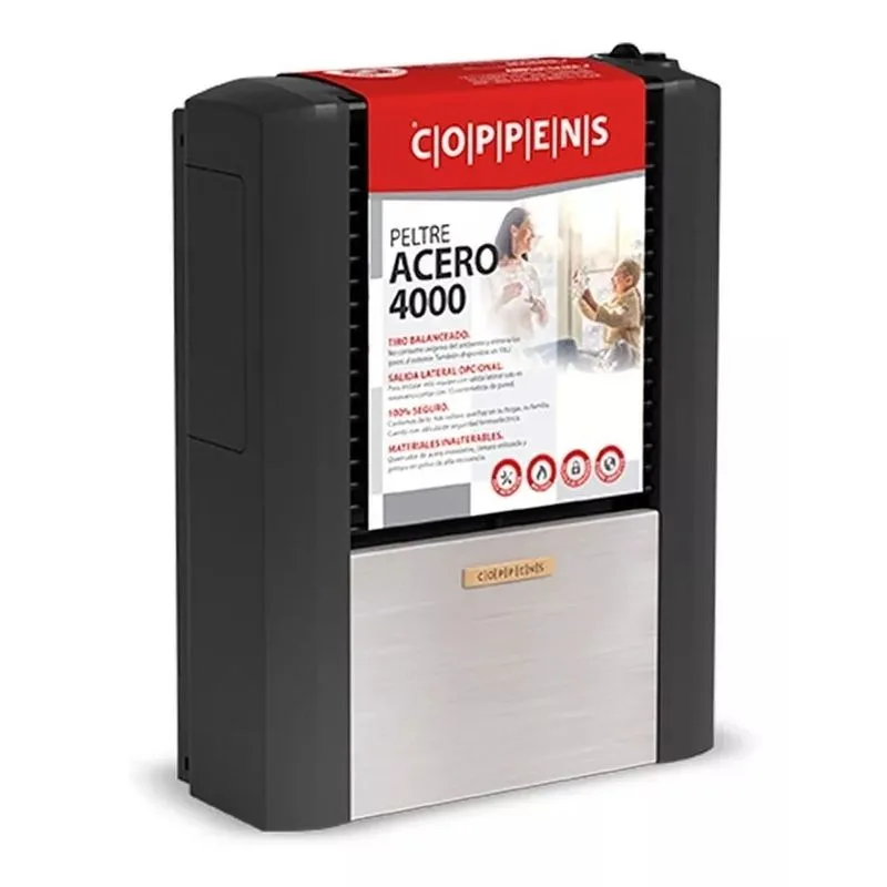 Calefactor Coppens acero 4000 tbu
